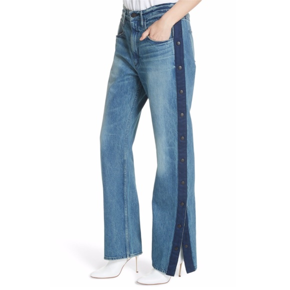 New 3x1 NYC Joy Snap Away Trouser/Wide Leg Jeans - Picture 4 of 10